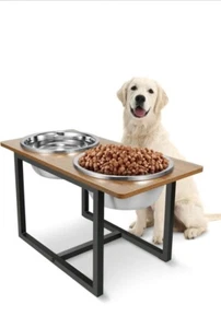 Cuencos elevados para perros grandes, soporte elevado para cuencos para perros con mancha X-Large... - Imagen 1 de 6
