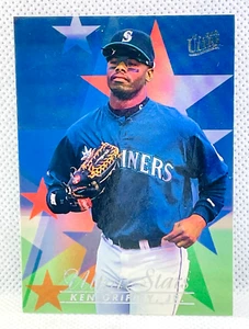 KEN GRIFFEY JR - 1996 Fleer Ultra Baseball - ULTRA STARS #579 - SEATTLE MARINERS - Picture 1 of 2
