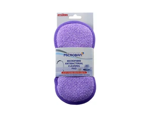2 x Microban Microfibre Antibacterial Cleaning Pad - Picture 1 of 1