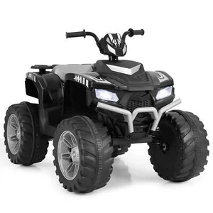 4-Wheeler Kids Ride-On Car with Wireless Connection Music Radio Treaded Tires - Picture 1 of 8