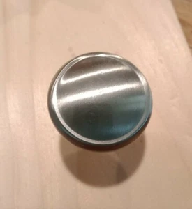 Lot Of 9 New Brushed Nickel Round Cabinet Drawer Pulls Handles 1" Hardware ~ - Picture 1 of 6