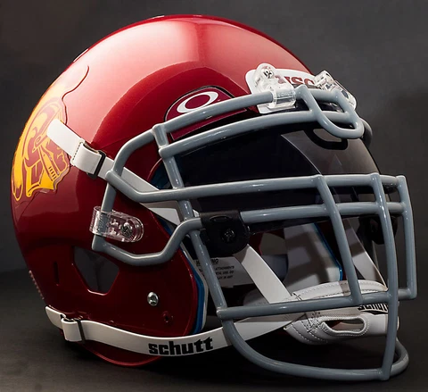 *CUSTOM* USC TROJANS NCAA Schutt XP GAMEDAY Replica Football Helmet Cover