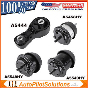 4Pcs Engine Motor Mount Hydraulic Fits Chevy Traverse Buick Enclave 3.6L 2009-17