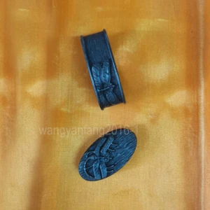 Alloy Kashira Butt Cap Fuchi Hilt Collar For Japanese Katana Wakizashi Sword - Picture 1 of 2