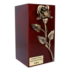 Unique Artistic Cremation Urn Rose- Funeral Urn for Adult Ashes Urn - Picture 1 of 9