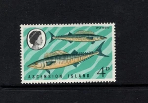 Ascensión 1970 4d Wahoo Game Fish MLH SG 126 - Imagen 1 de 1