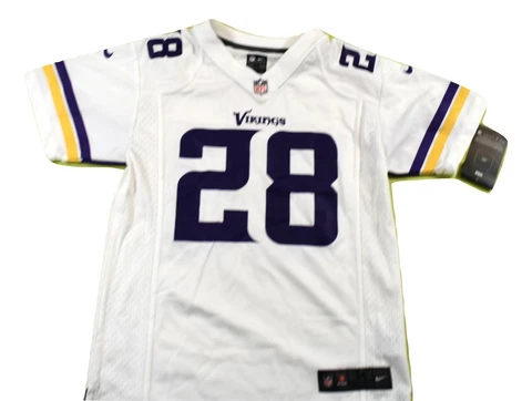 NFL Boys Minnesota Vikings Adrian Peterson Football Jersey Look M, L Cover