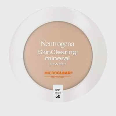 Neutrogena SkinClearing Mineral Acne Powder, Soft Beige 50,.38 oz.. - Image 1 of 4