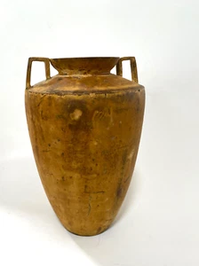 Dekorative Urnenvase aus Metall - ca. 8" x 5", Öffnung 2" - schöne Patina - Bild 1 von 9