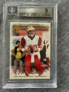 2000 Pacific Private Stock Tom Brady /278 BGS 9! Two 9.5 grades - Looks perfect! - Picture 1 of 2