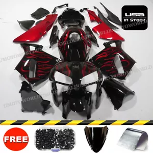For Honda CBR600RR 2005 2006 Red Black Fairings Kit ABS Injection Bodywork +Bolt - Picture 1 of 12