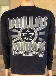 Vintage 1995 Dallas Cowboys Football NFL Crewneck Sweatshirt Smith Aiken Medium - Picture 1 of 9