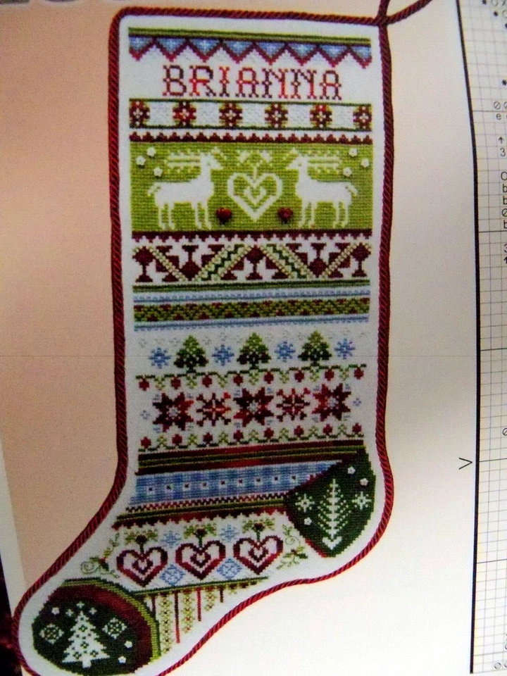 Stoney Creek Magazine Cross Stitch Pattern "FAIR ISLE STOCKING" - Image 1 of 1