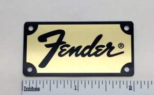 Fender Amp or Case Logo Badge Custom Made Metal with Screws - Picture 1 of 7