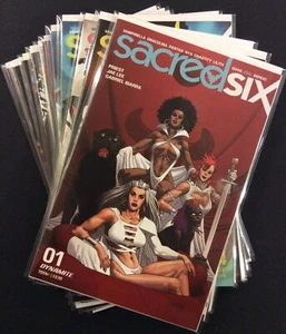SACRED SIX #1 - 12 Cómics Serie Completa VAMPIRELLA Draculina PANTHA Nyx CASTIDAD - Imagen 1 de 4