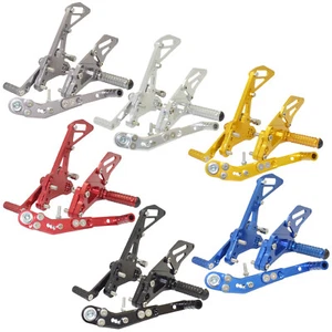 Adjustable Rearsets Foot Rest Pegs Rear Set For SUZUKI GSXR GSX-R 1000 2009-2016 - Picture 1 of 37