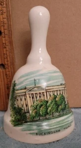 Vintage PORZELLAN GLOCKE SOUVENIR VON BUCKINGHAM PALACE ENGLAND - Bild 1 von 7