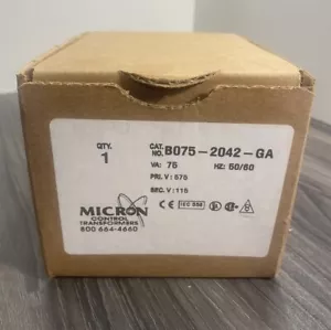 Transformador de control industrial MICRON GlobalTran B075-2042-GA 75VA 50/60Hz - EE. UU. - Imagen 1 de 9