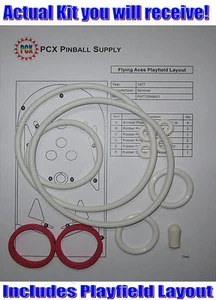 1977 Sentinel Flying Aces Flipper Maschine Gummiring Kit - Bild 1 von 2