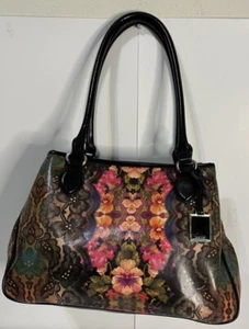 NINE WEST women's Shoulder/Handbag Multicolor Floral design Large 14x9” - Picture 1 of 10