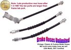 BRAKE HOSE SET Ford Ranch Wagon 1967 Late, With WER rear axle - Front Drum