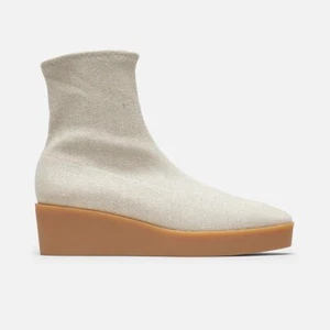 Clergerie 'LEXA' Ankle Boots - Beige - Stretch Linen -UK4.5 - BNIB - RRP £490.00 - Picture 1 of 3