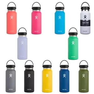 32oz/946ml Hydro Flask Water Bottle Stainless Steel Wide Mouth With Straw Lid - Picture 1 of 42