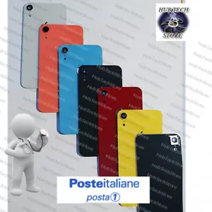 SCOCCA VETRO POSTERIORE per IPHONE XR BACK COVER CON VETRINO E SUPP FOTO+ LOGO - Foto 1 di 14