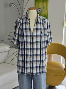 Steilmann Baumwolle mix Hemd Bluse Basic Gr. 50 Multicolor Blau - Bild 1 von 12