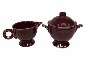 Mikasa Moderna Set Crema Azúcar Cuenco Granate Cerámica Crema Japón De Colección - Imagen 1 de 24