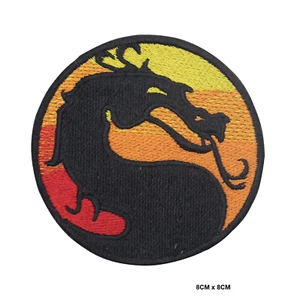Mortal Kombat Dragon Iron/Sew On Embroidered Patch Badge Applique For Clothes - Picture 1 of 1