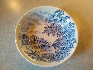 Enoch Wedgwood England COUNTRYSIDE BLUE Fruit Berry Dessert 5" Bowl England - Picture 1 of 2