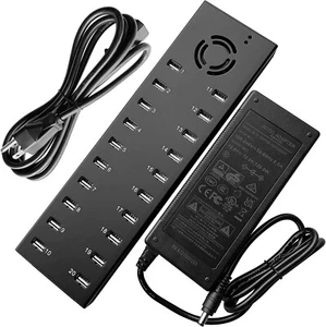 Industrial Grade 20 Ports USB2.0 Hub Charger Data Sync and Charging Station' - Picture 1 of 9