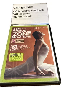 5 Day Trouble Zone Solutions Dvd 5 Workouts On One Disc Region Free Yoga Pilates - Picture 1 of 7