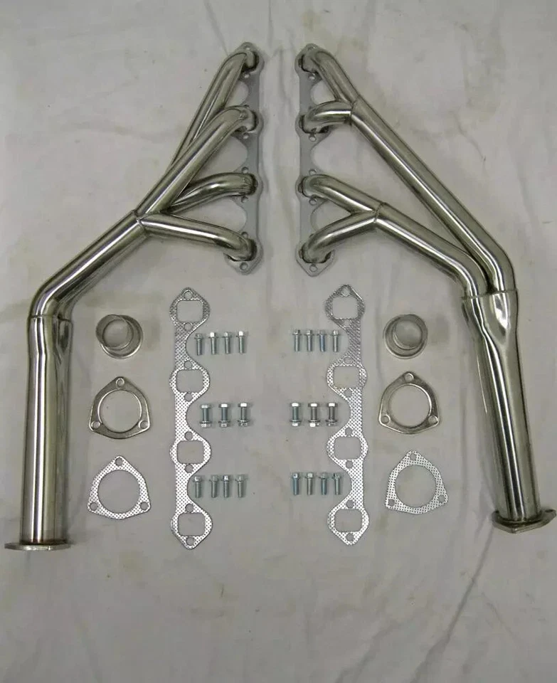 Ford Mustang 1964-1970 acero inoxidable Tri-Y cabezales de escape SB 289 302 351w Foto 1 de 4