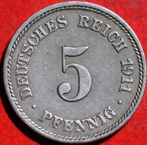 Germany Empire 5 Pfennig 1911 E KM# 11 - Picture 1 of 2