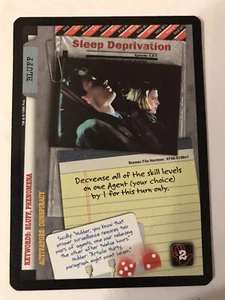 USPC The X-Files CCG - Premiere - RARE Bluff Card # 106 SLEEP DEPRIVATION - Picture 1 of 2