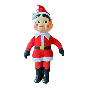 NM Vintage Weihnachten Pico Chan Santa 11 Zoll Fujiya Plüsch Elfe Pixie Japan milchig - Bild 1 von 11