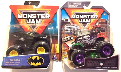Monster Jam~ BATMOBILE & JOKER~ HÉROES Y VILLANOS~ Series 11 y 25~2020/21~Nuevo~Nuevo~Nuevo Foto 1 de 4