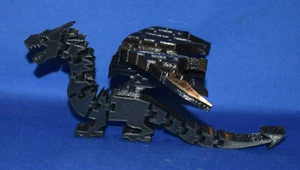 Flexi DRACHE ~ Zappelspielzeug ~ flexibel beweglich ~ schwarz ~ 3D-gedruckt USA - Bild 1 von 1