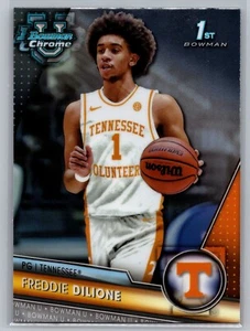 Freddie Dilione Base Tennessee 2023-24 Bowman University Chrome Basketball - Picture 1 of 2