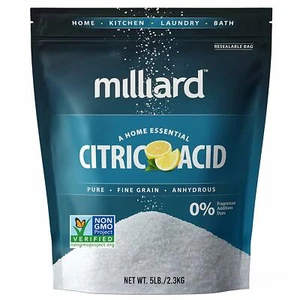 Pure Citric Acid Powder FCC/USP - High Quality Food Grade 5 Pound Bag Non GMO - Picture 1 of 7