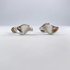 Authentic HaH Hans Hansen Denmark Georg Jensen 925 Danish Silver Cufflinks - Picture 1 of 6