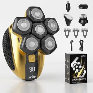 5 in 1 Electric Shaver Barber Hair Trimmer Men's Grooming Kit Set Wet & Dry - Picture 1 of 12