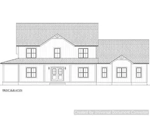 Full Set of two story 3 bedroom house plans 2,285 sq ft - Picture 1 of 8