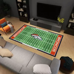 NFL - Denver Broncos 6 ft. x 10 ft. Plush Area Rug - Picture 1 of 5