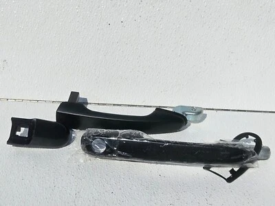 Manija de puerta exterior delantera trasera del lado del conductor negra para Hyundai Tucson 2005-2009 Foto 1 de 4