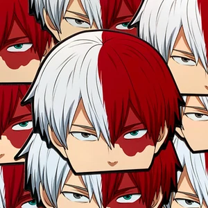 SHOTO TODOROKI ANIME PEEKER STICKER MY HERO ACADEMIA CAR DECAL - Bild 1 von 1