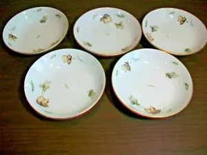 Harmony House Fine China West Wind Set of 5 Berry Dessert Bowls 5 1/2" - Picture 1 of 3