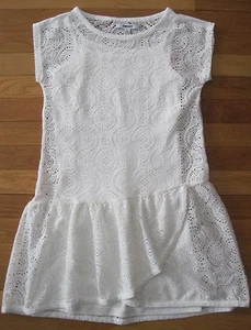 Girls dress size 10 Large DNKY white EUC crochet Saks Fifth Ave Donna Karan - Picture 1 of 12